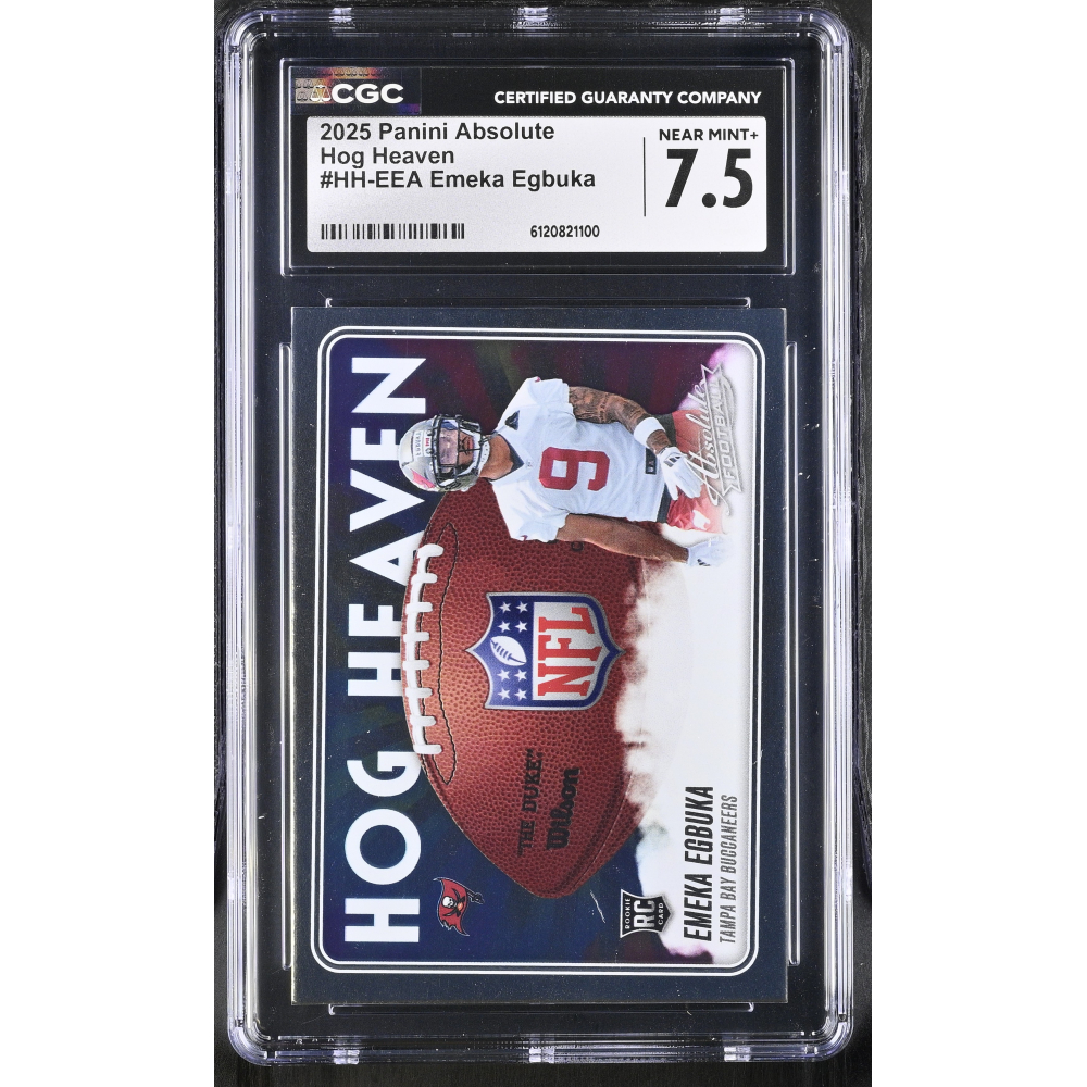 Emeka Egbuka 2025 Panini Absolute Hog Heaven #EEA RC (CGC 7.5) at PristineAuction.com