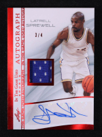Latrell Sprewell 2025 Leaf ITG Used Sports In the Game Used Autograph Red #IGALS1 #3/4 at PristineAuction.com