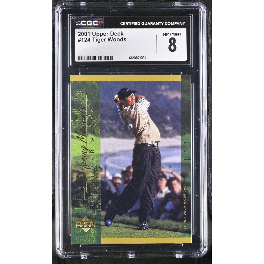 Tiger Woods 2001 Upper Deck #124 (CGC 8) at PristineAuction.com