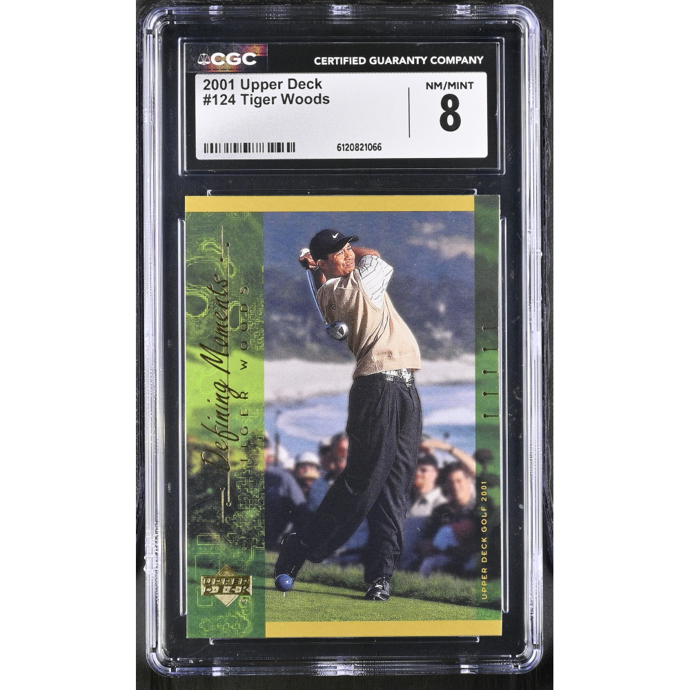 Tiger Woods 2001 Upper Deck #124 (CGC 8) at PristineAuction.com