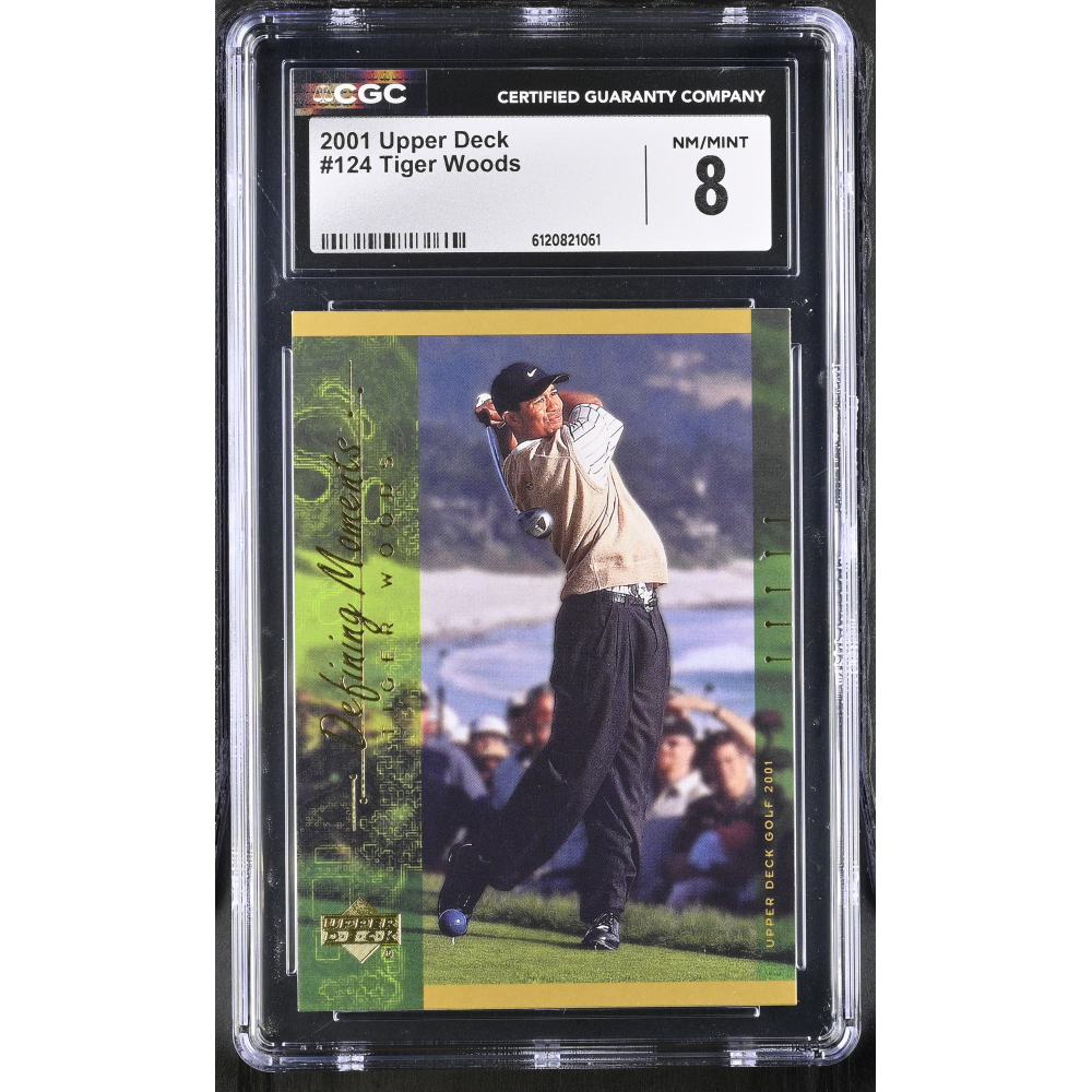 Tiger Woods 2001 Upper Deck #124 (CGC 8) at PristineAuction.com