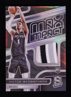 Victor Wembanyama 2023-24 Panini Spectra Max Impact Jerseys #9 RC #083/149 at PristineAuction.com
