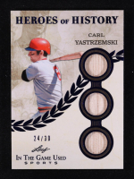 Carl Yastrzemski 2025 Leaf ITG Used Sports Heroes of History Blue #HH12 #24/30 at PristineAuction.com