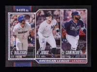 Aaron Judge / Junior Caminero / Cal Raleigh 2026 Topps Black Sandglitter #38 #08/10 LL at PristineAuction.com