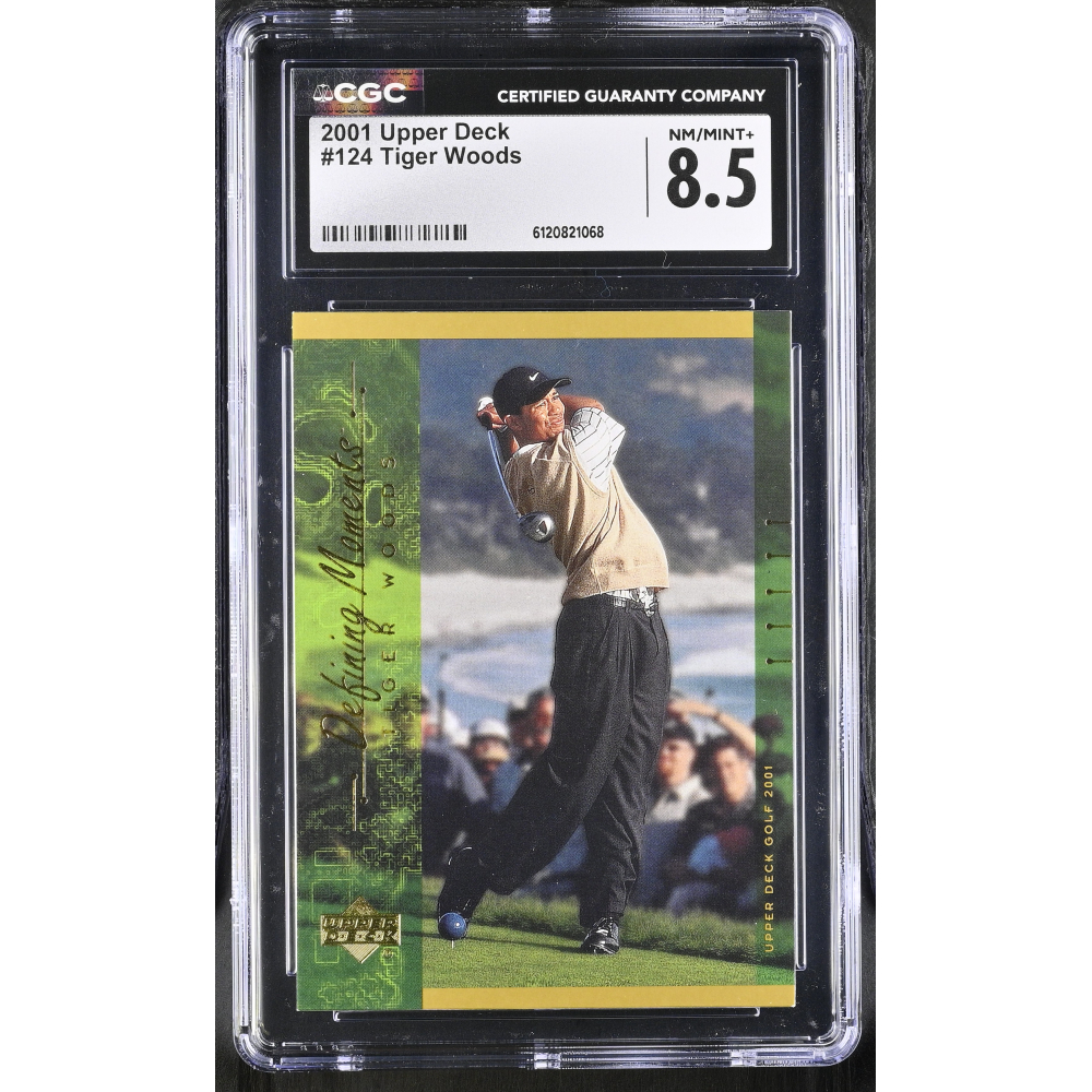 Tiger Woods 2001 Upper Deck #124 (CGC 8.5) at PristineAuction.com