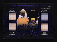 Dave Parker / Omar Moreno / Willie Stargell / Bill Madlock 2025 Leaf ITG Used Sports TO the Victor Goes the Spoils Blue #VS21 #16/35 at PristineAuction.com