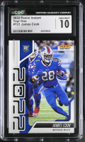 James Cook 2022 Panini Instant Year One #Y21 RC #1/874 (CGC 10) at PristineAuction.com