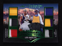 2025 Leaf ITG Used Sports Sports Town Green #ST4 Magic Johnson / Howie Long / Fernando Valenzuela / Mike Piazza / Kobe Bryant / Jim Plunkett #2/3 at PristineAuction.com