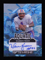 Warren Moon 2025 Leaf Optichrome Aquatic Autographs Lazer Tuna #AWM1 #1/1 at PristineAuction.com
