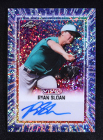 Ryan Sloan 2025 Leaf Vivid Blue Sparkle Autographs #BARS2 #3/6 RC at PristineAuction.com
