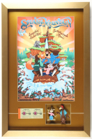 Disney's "Splash Mountain" Custom Framed Art Print Display with Ticket Book & Set of (2) Figurines at PristineAuction.com