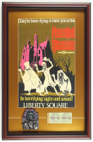 Disney's "Haunted Mansion" Custom Framed Art Print Display with Ticket Book & Pewter Emblem at PristineAuction.com