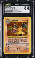Charizard 1999 Base Set Shadowless Holo #4102 (CGC 5.5) at PristineAuction.com