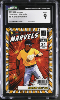 Konnor Griffin 2025 Panini Donruss Diamond Marvels #5 RC (CGC 9) at PristineAuction.com