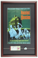 Disney's "Haunted Mansion" Custom Framed Art Print Display with Ticket Book & Employee Only Pin at PristineAuction.com