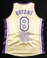 Kobe Bryant Signed LE Lakers 1996-97 Mitchell & Ness Gold Rookie Style Jersey #4/8 (PSA & Beckett) at PristineAuction.com
