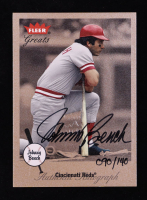 Johnny Bench 2002 Fleer Greats Autographs #87 #090/140 at PristineAuction.com