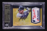 Freddie Freeman 2018 Topps Dynasty Autograph Patches Gold #APFF3 #1/1 (BGS 9.5) at PristineAuction.com
