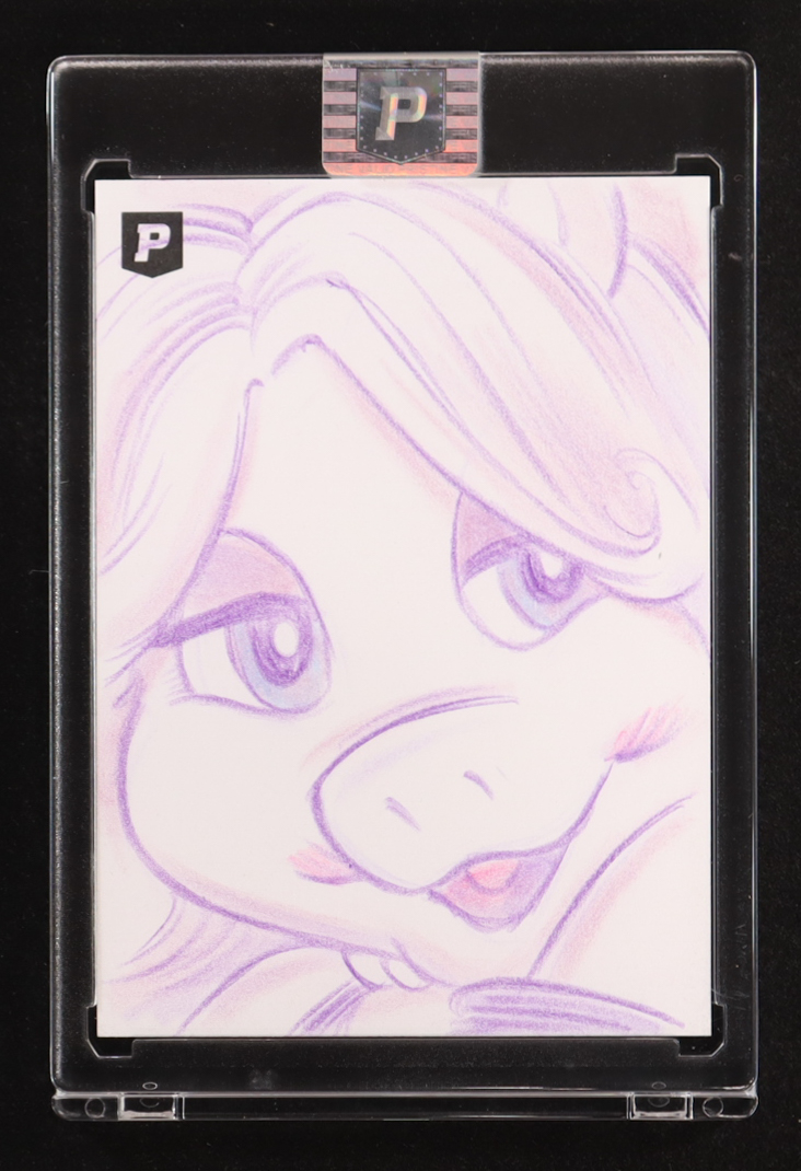 Miss Piggy | The Muppets | Original Art Sketch Card by Guy Gilchrist (1/1 Original Art) at PristineAuction.com Miss Piggy | The Muppets | Original Art Sketch Card by Guy Gilchrist (1/1 Original Art) at PristineAuction.com