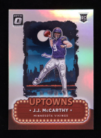 JJ McCarthy 2024 Donruss Optic Uptowns #10 RC at PristineAuction.com