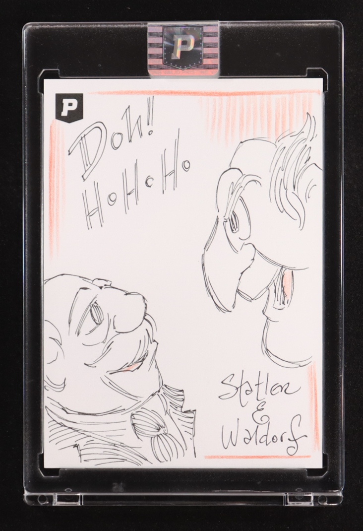 Statler and Waldorf | The Muppets | Original Art Sketch Card by Guy Gilchrist (1/1 Original Art) at PristineAuction.com Statler and Waldorf | The Muppets | Original Art Sketch Card by Guy Gilchrist (1/1 Original Art) at PristineAuction.com