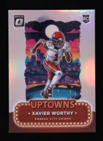 Xavier Worthy 2024 Donruss Optic Uptowns #7 RC at PristineAuction.com