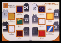 Kobe Bryant / Wilt Chamberlain / Larry Bird / Tim Duncan / LeBron James / Karl Malone / Stephen Curry / Moses Malone / Giannis Antetokounmpo / Dwyane Wade 2025 Leaf History Book Sports Edition Chapter 2 The Pages of History Bronze Foil #PH11 #13/25 at PristineAuction.com