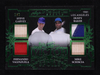 Steve Garvey / Fernando Valenzuela / Dusty Baker / Mike Scioscia 2025 Leaf ITG Used Sports TO the Victor Goes the Spoils Green #VS11 #1/2 at PristineAuction.com