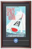 Disneyland "Space Mountain" Tomorrowland Custom Framed Poster Print Display With Cast Member Only Pin at PristineAuction.com