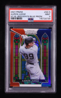 Aaron Judge 2021 Panini Prizm Stained Glass Prizms Red White and Blue #5 (PSA 9) at PristineAuction.com