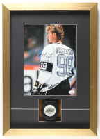 Wayne Gretzky Signed Kings Custom Framed Photo Display with Team Logo Hockey Puck (JSA) at PristineAuction.com
