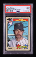 Don Mattingly 1987 Topps / Trademark On Front #606 (PSA 9) at PristineAuction.com