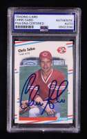 Chris Sabo Signed 1988 Fleer Update #U87 XRC (PSA) at PristineAuction.com