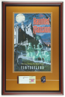 Disney's "Haunted Mansion" Custom Framed Art Print Display with Ticket Book & Employee Only Pin at PristineAuction.com