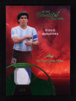Diego Maradona 2025 Leaf ITG Used Sports In the Beautiful Game Used Green #BU3 #3/3 at PristineAuction.com