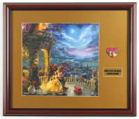 Thomas Kinkade "Sleeping Beauty" Custom Framed Print Display with Dual Character Pin at PristineAuction.com