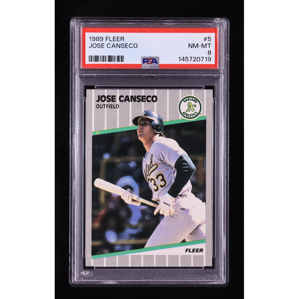 Jose Canseco 1989 Fleer Update #5 (PSA 8) at PristineAuction.com
