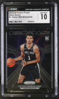 Victor Wembanyama 2023-24 Panini Prizm Deep Space #1 RC (CGC 10) at PristineAuction.com