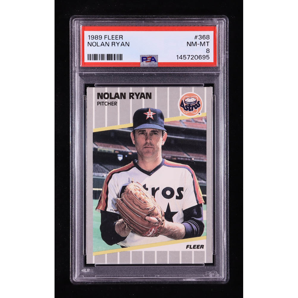 Nolan Ryan 1989 Fleer #368 (PSA 8) at PristineAuction.com