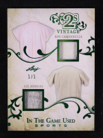 Roy Campanella / Gil Hodges 2025 Leaf ITG Used Sports Dual Vintage Green #IGV3 #1/1 at PristineAuction.com