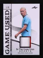 Erling Haaland 2025 Leaf ITG Used Sports Game Used Memorabilia Black #GM17 #1/3 at PristineAuction.com