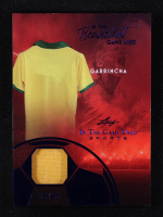 Garrincha 2025 Leaf ITG Used Sports In the Beautiful Game Used Blue #BU6 #59/65 at PristineAuction.com