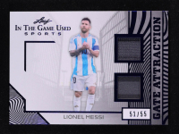 Lionel Messi 2025 Leaf ITG Used Sports Gate Attraction Blue #GA22 #51/55 at PristineAuction.com