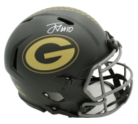 Jordan Love Signed Packers Full-Size Authentic On-Field Salute to Service Alternate Speed Helmet (Beckett) at PristineAuction.com