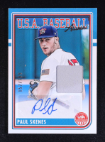 Paul Skenes 2024 USA Baseball Stars and Stripes USA Baseball Alumni Signatures Materials #9 #057/199 RC at PristineAuction.com