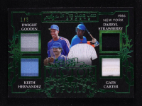 Dwight Gooden / Darryl Strawberry / Keith Hernandez / Gary Carter 2025 Leaf ITG Used Sports TO the Victor Goes the Spoils Green #VS14 #1/3 at PristineAuction.com