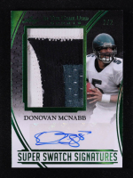 Donovan McNabb 2025 Leaf ITG Used Sports Super Swatch Signatures Green #SSDM1 #2/2 at PristineAuction.com