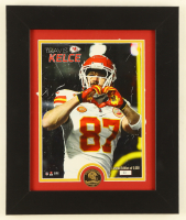 Travis Kelce LE Custom Framed Photo Display with Official Las Vegas Super Bowl LVIII Medallion at PristineAuction.com