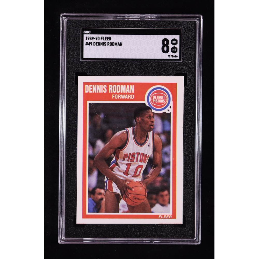 Dennis Rodman 1989-90 Fleer #49 (SGC 8) at PristineAuction.com