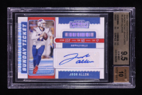 Josh Allen 2020 Panini Contenders Sunday Ticket Signatures #4 #15/25 (BGS 9.5 | Autograph Graded 10) at PristineAuction.com